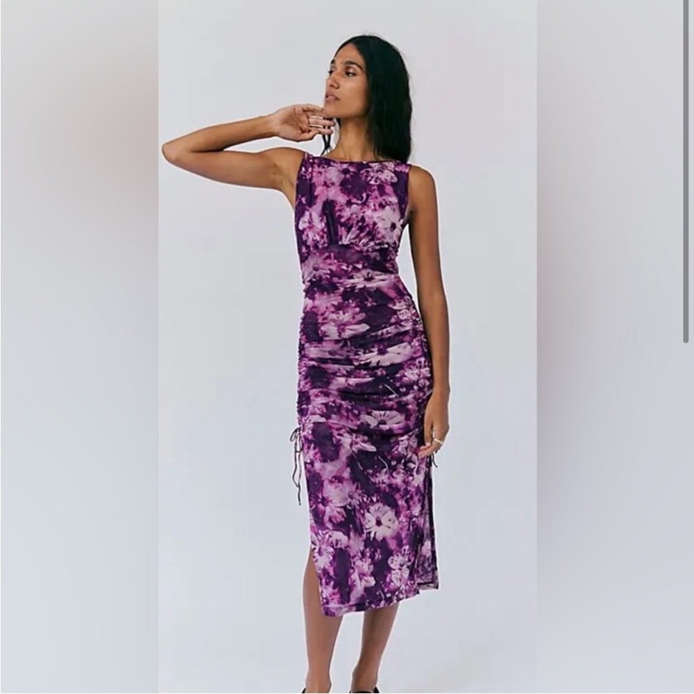 NWOT Free People Take Me Away Midi Dress - Picture 3 of 8